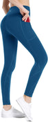 High Waisted Tummy Control Leggings-Yoga-Pants with Pockets Leggings for Women Workout Squat Proof Tights